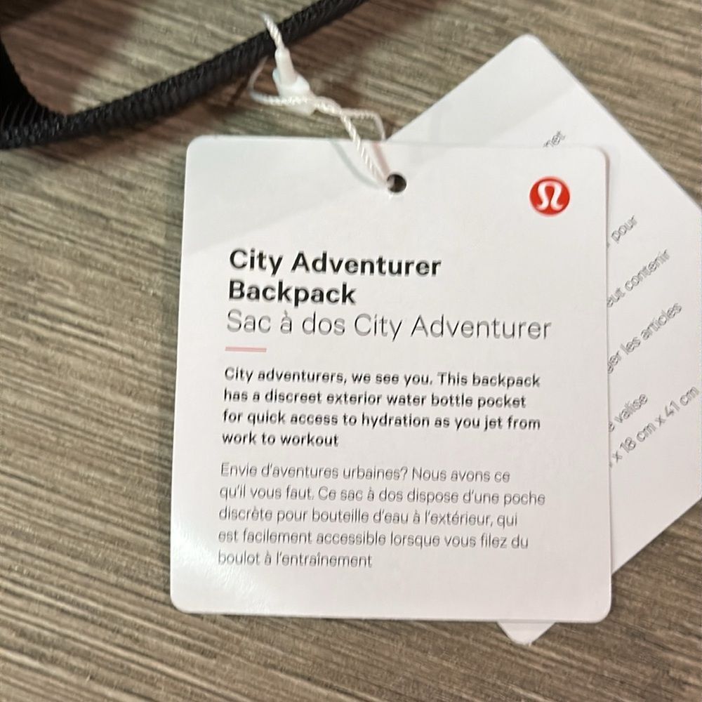 Lululemon City Adventurer Backpack 17L BlacK NWT $128 - Picture 7 of 7